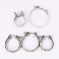 2.5 V Band Clamp & Interlocking Flange Set, Stainless Steel, Exhaust Clamps